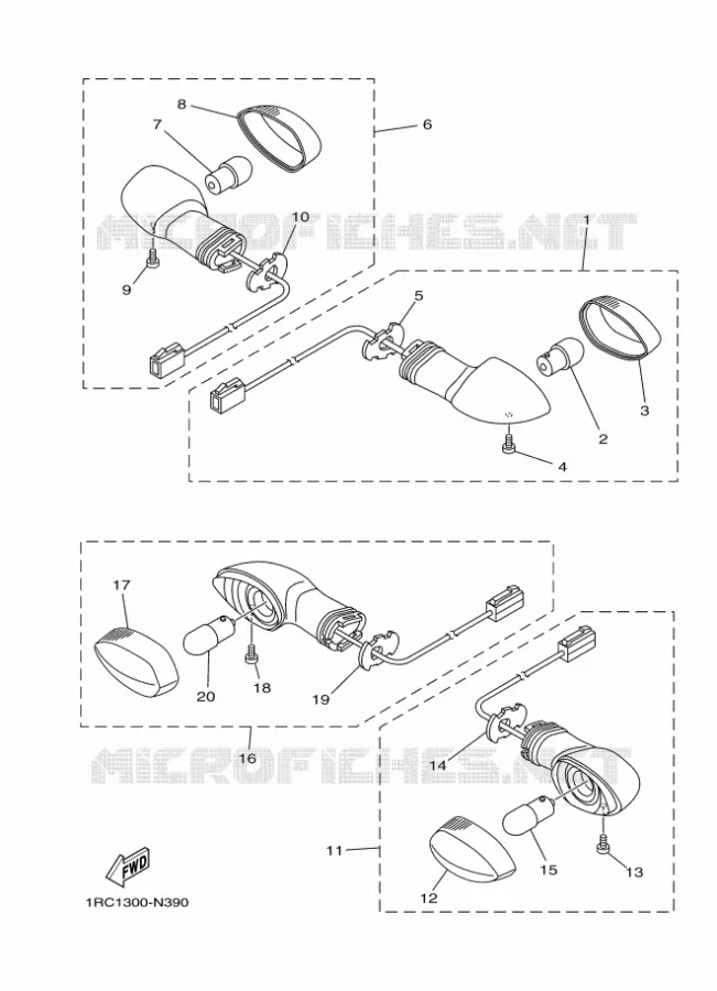 KNIPPERLICHT Yamaha MOTO 850 2014 MT09 ABS  MT09A