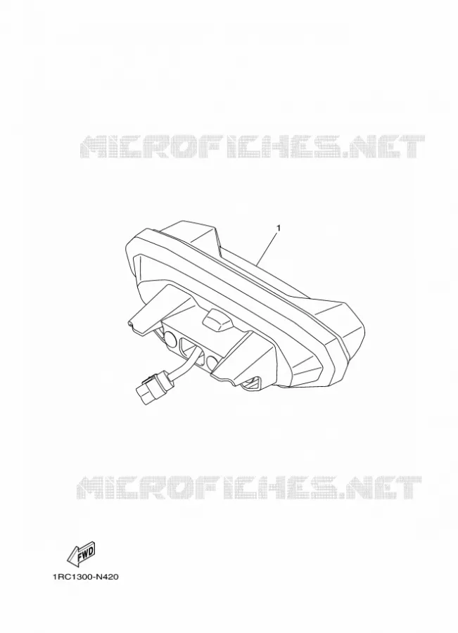 ACHTERLICHT Yamaha MOTO 850 2014 MT09 ABS  MT09A