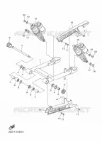 ACHTERBRUG / SCHOKBREKER voor Yamaha XV950R - XVS950CU 2014