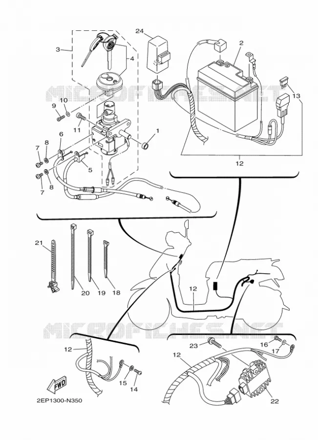 ELECTRISCH 1 Yamaha SCOOTER 115 2014 MBK FLIPPER  XC115S