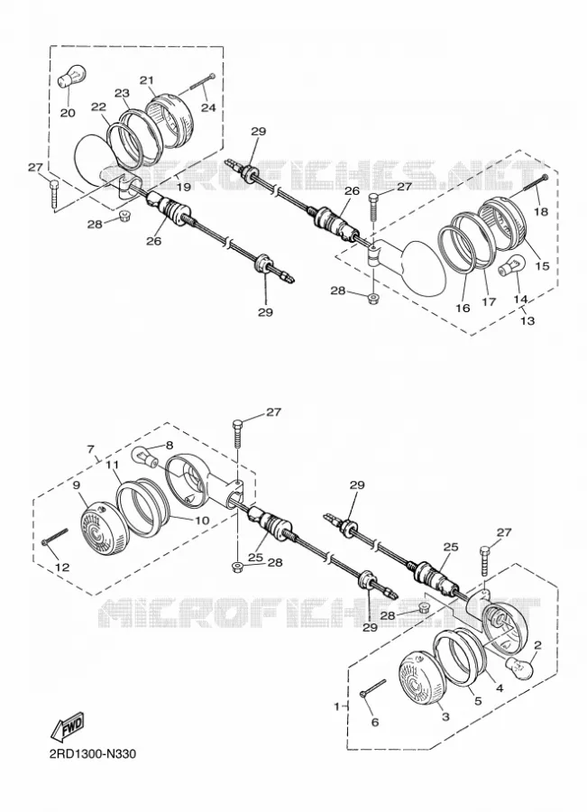 KNIPPERLICHT Yamaha MOTO 400 2014 SR  SR400