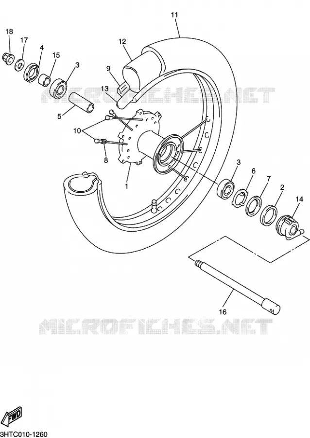 VOORWIEL Yamaha MOTO 400 2014 SR  SR400