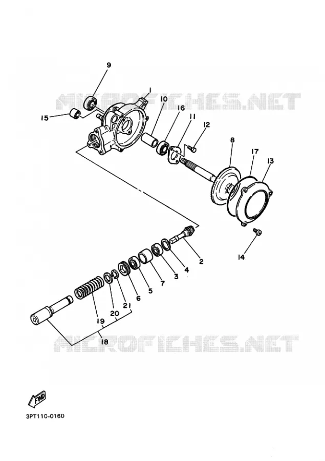 AANDRIJFAS Yamaha MOTO 50 2014 PW  PW50