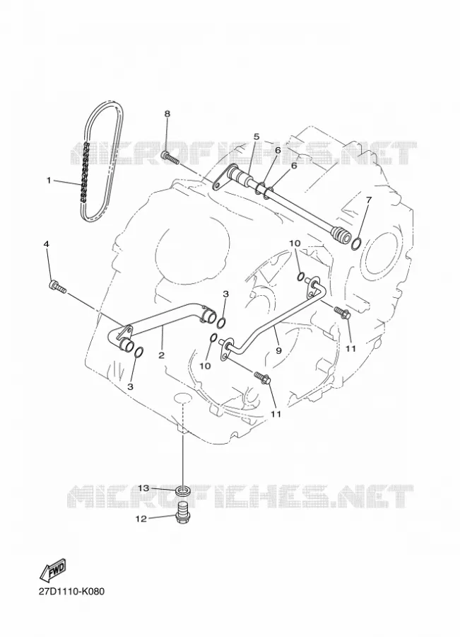 OLIEPOMP Yamaha MOTO 1300 2014 XVS  XVS1300CU