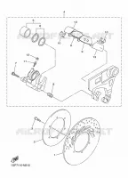 REMKLAUW ACHTER voor Yamaha XVS 1300 CUSTOM 2014