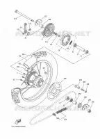 ACHTERWIEL voor Yamaha DT125 2014