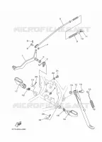 STANDAARD / VOETSTEUN voor Yamaha DT125 2014