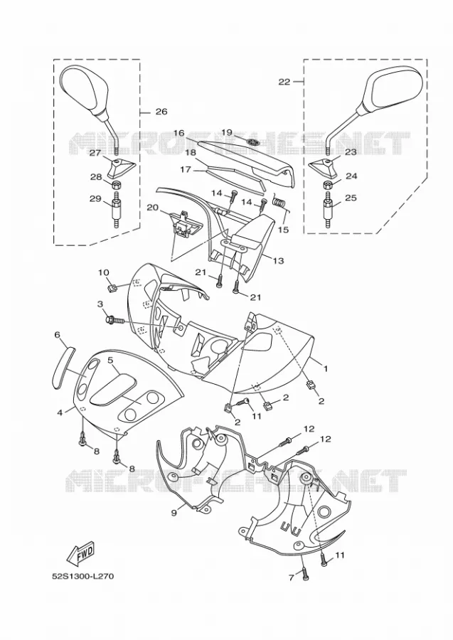 KAP 1 Yamaha SCOOTER 125 2014 XENTER  HW125