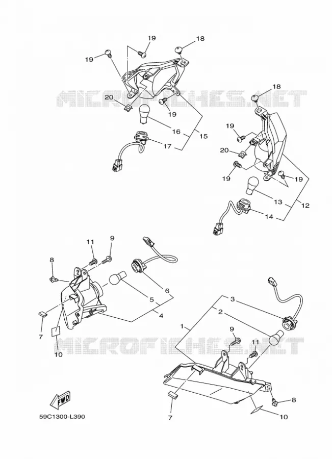 KNIPPERLICHT Yamaha SCOOTER 530 2014 TMAX  XP500