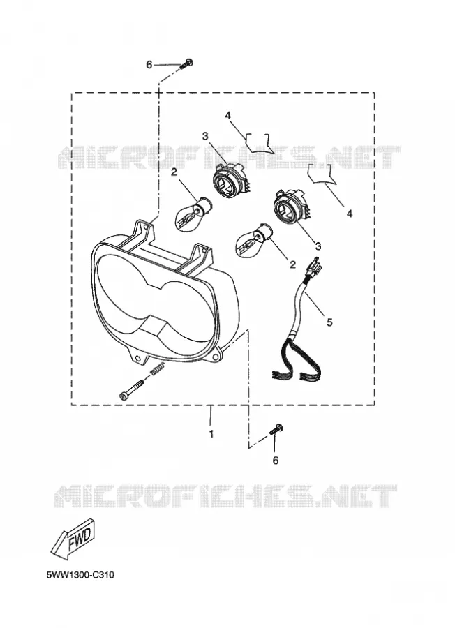 KOPLAMP Yamaha SCOOTER 50 2014 BOOSTER  CW50