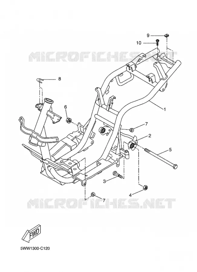 FRAME Yamaha SCOOTER 50 2014 BOOSTER  CW50