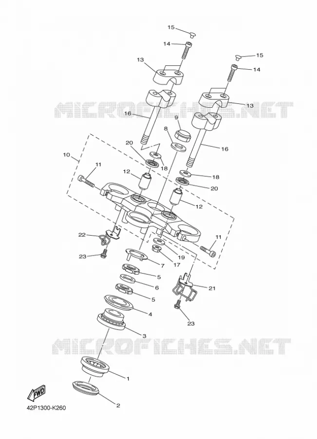 STUUR Yamaha MOTO 800 2015 FAZER ABS  FZ8-SA