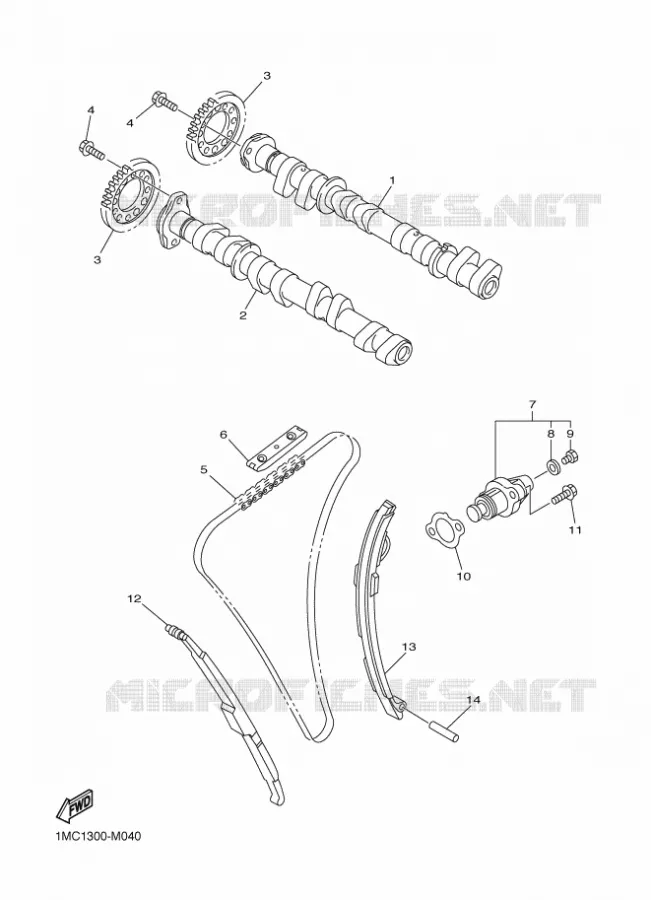 NOKKENAS / KETTING Yamaha MOTO 1300 2015 FJR  FJR1300A