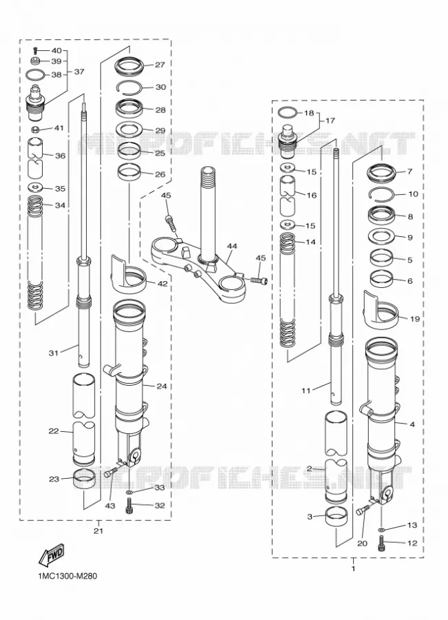 VOORVORK Yamaha MOTO 1300 2015 FJR  FJR1300A
