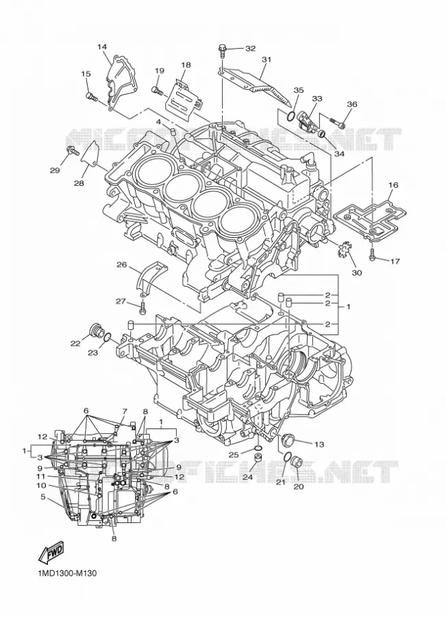 CARTERDELEN Yamaha MOTO 1300 2015 FJR  FJR1300AS