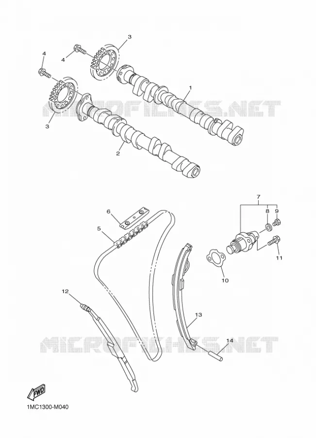 NOKKENAS / KETTING Yamaha MOTO 1300 2015 FJR  FJR1300AS