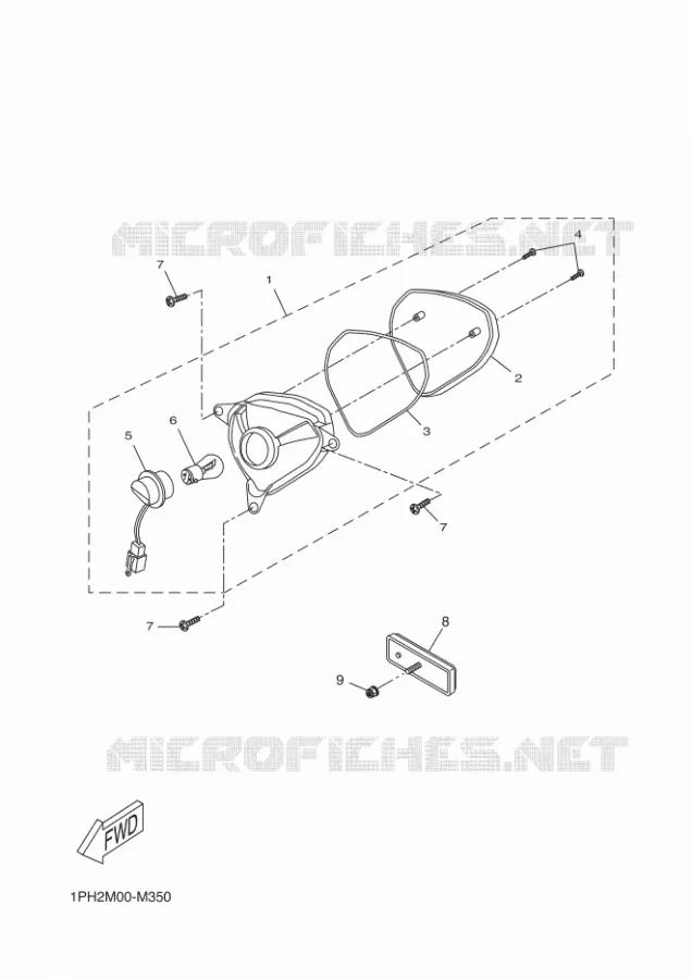 ACHTERLICHT Yamaha SCOOTER 50 2015 NITRO NAKED  NS50NNITRO NLD
