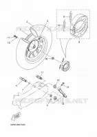 ACHTERWIEL voor Yamaha BOOSTER NAKED 2015