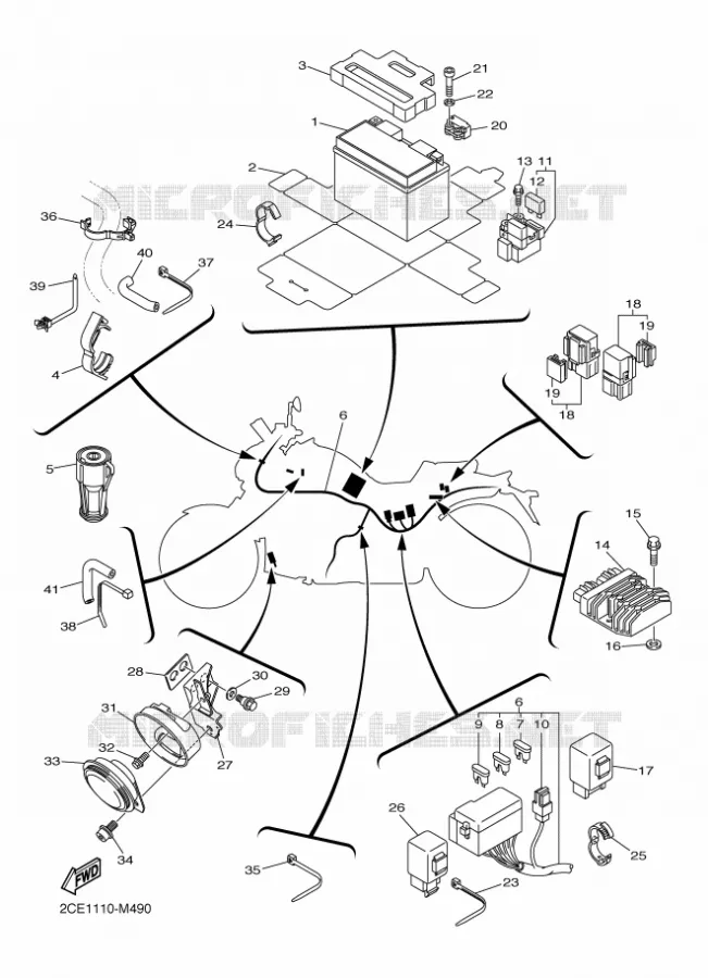 ELECTRISCH 2 Yamaha MOTO 1700 2015 VMAX  VMX17