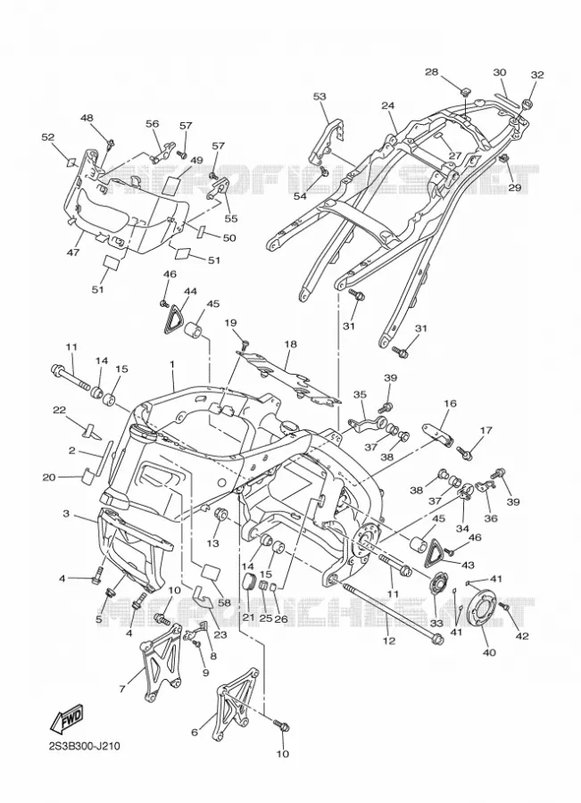 FRAME Yamaha MOTO 1700 2015 VMAX  VMX17