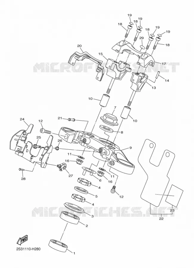 STUUR Yamaha MOTO 1700 2015 VMAX  VMX17