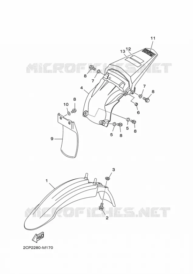 SPATBORD Yamaha MOTO 125 2015 TTR  TT-R125LW
