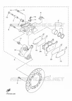 REMKLAUW ACHTER voor Yamaha DIVERSION 600 ABS 2015