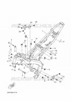 FRAME voor Yamaha MT 125 RACE BLU 2015