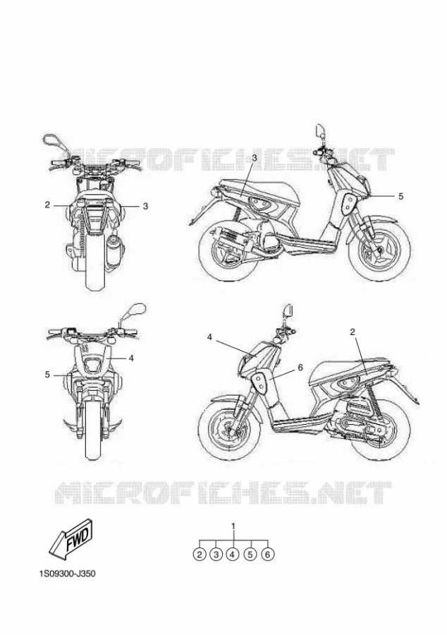 STICKER Yamaha SCOOTER 50 2010 SLIDER  EW50NSLIDER