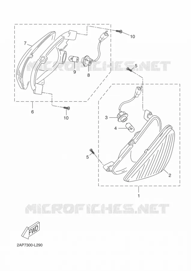 KNIPPERLICHT Yamaha SCOOTER 50 2016 OVETTO  YN50