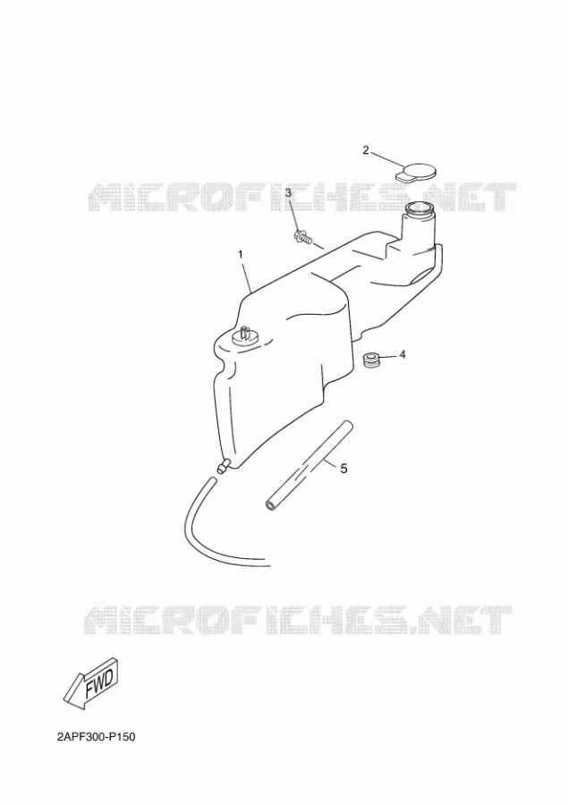 OLIE RESERVOIR Yamaha SCOOTER 50 2016 OVETTO  YN50