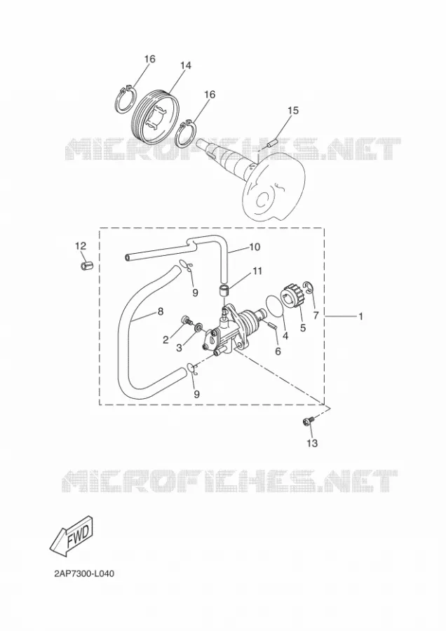 OLIEPOMP Yamaha SCOOTER 50 2016 OVETTO  YN50
