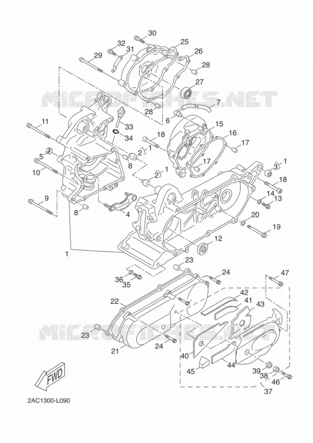 CARTERDELEN Yamaha SCOOTER 50 2013 OVETTO 4T  YN50F