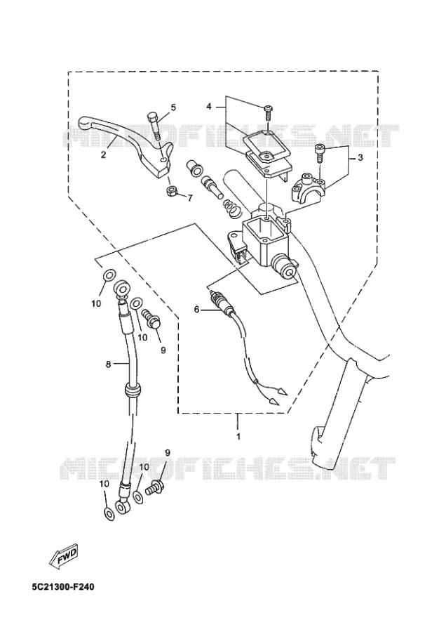 REMPOMP VOOR Yamaha SCOOTER 50 2010 NEOS 4T  YN50FNEOS 50 4ST