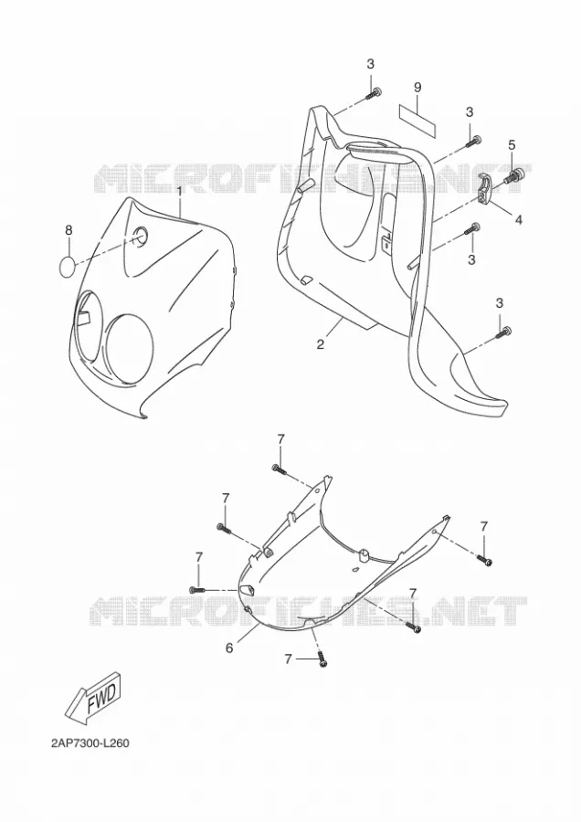 BEENSCHERM Yamaha SCOOTER 50 2015 OVETTO 4T UBS  YN50FU