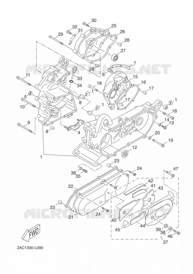 CARTERDELEN Yamaha SCOOTER 50 2015 OVETTO 4T UBS  YN50FU