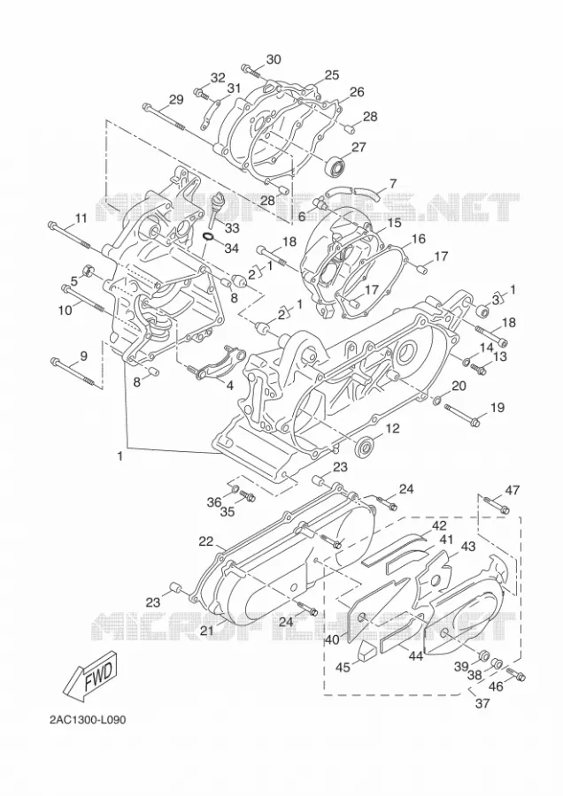 CARTERDELEN Yamaha SCOOTER 50 2014 NEOS 4T UBS  YN50FU