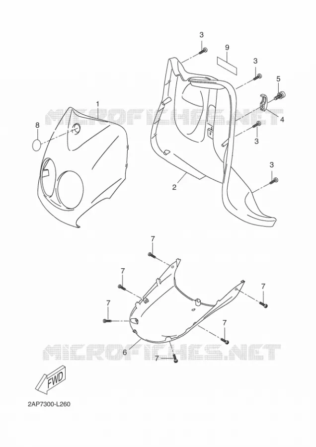 BEENSCHERM Yamaha SCOOTER 50 2014 OVETTO 4T UBS  YN50FU