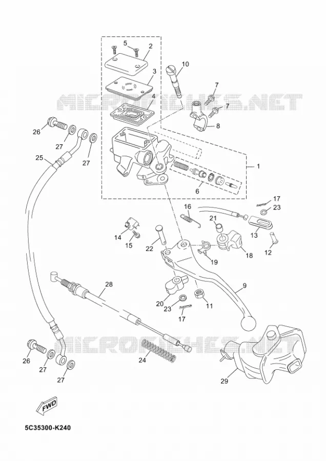 REMPOMP VOOR Yamaha SCOOTER 50 2013 OVETTO 4T UBS  YN50FU