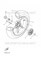 ACHTERWIEL voor Yamaha YQ50 2011
