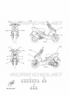 STICKER voor Yamaha YQ50 2010