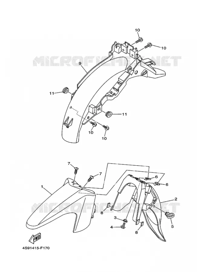 SPATBORD Yamaha SCOOTER 110 2010 CRYPTON  T110C