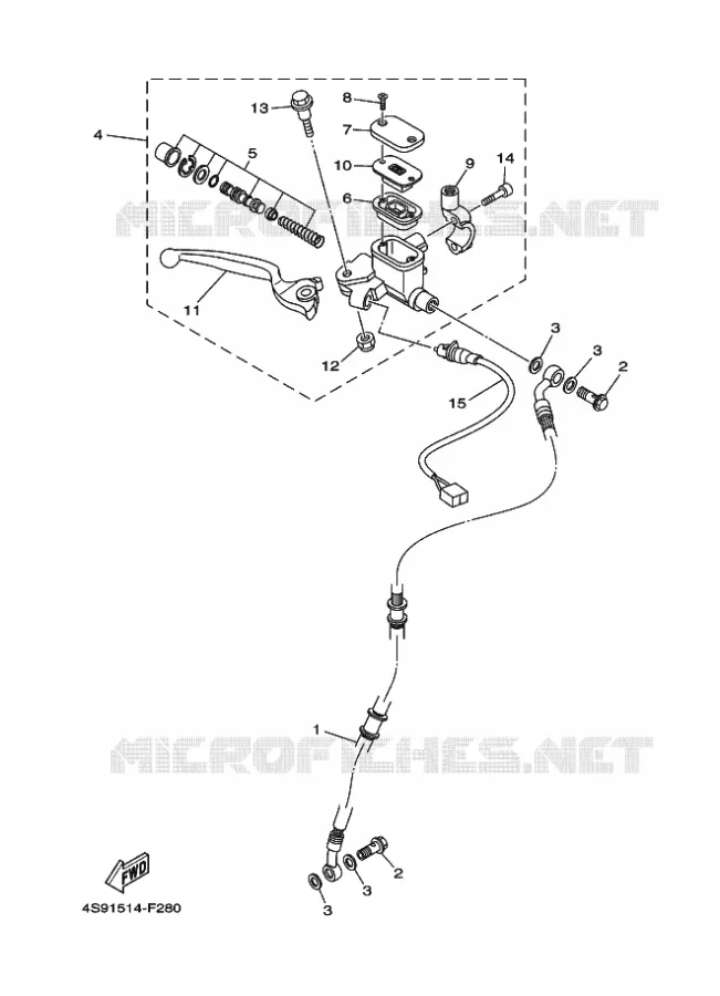 REMPOMP VOOR Yamaha SCOOTER 110 2010 CRYPTON  T110C