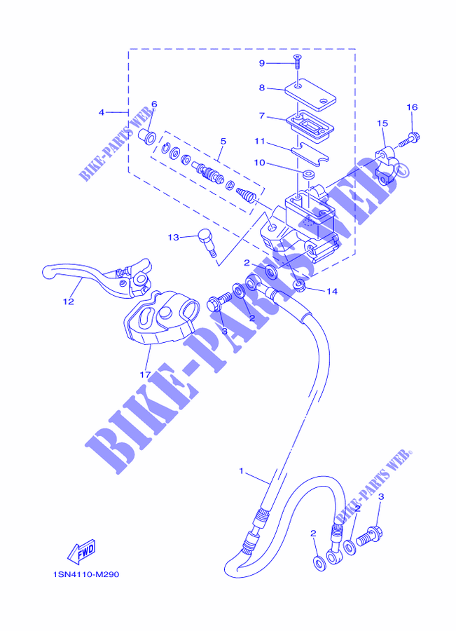 REMPOMP VOOR voor Yamaha YZ85 2015