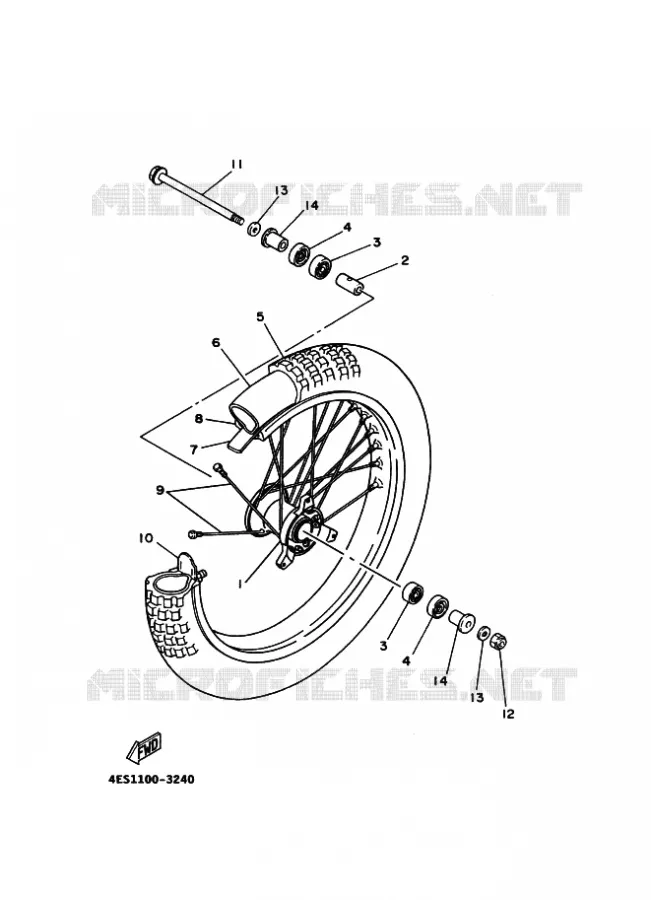 VOORWIEL Yamaha MOTO 85 2015 YZ GRANDES ROUES  YZ85LW