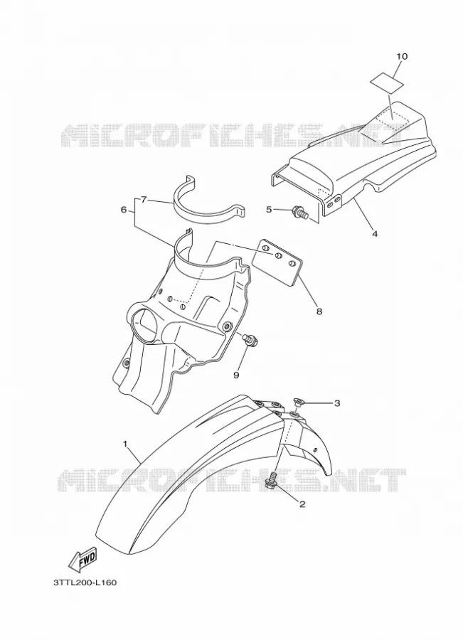 SPATBORD Yamaha MOTO 125 2015 DT  DT125