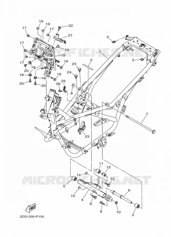 FRAME Yamaha SCOOTER 125 2015 NMAX  GPD125-A