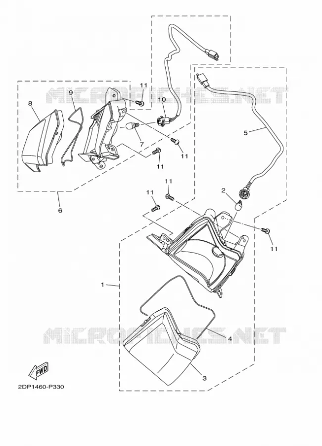 KNIPPERLICHT 1 Yamaha SCOOTER 125 2015 OCITO  GPD125-A