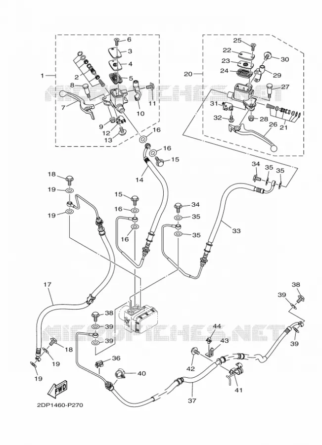 REMPOMP VOOR Yamaha SCOOTER 125 2015 NMAX  GPD125-A