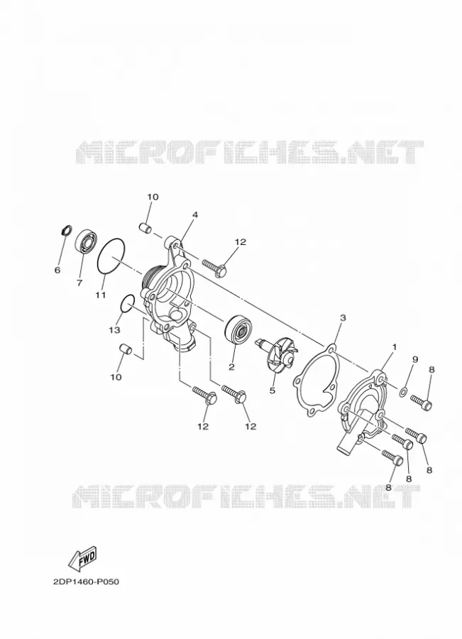 WATERPOMP / SLANGEN Yamaha SCOOTER 125 2015 NMAX  GPD125-A